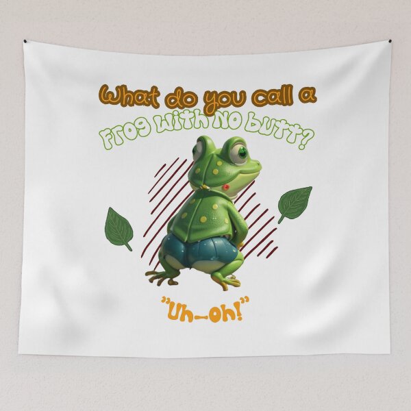 Item preview, Frog Butt Uh-oh designed and sold by VicetTees.