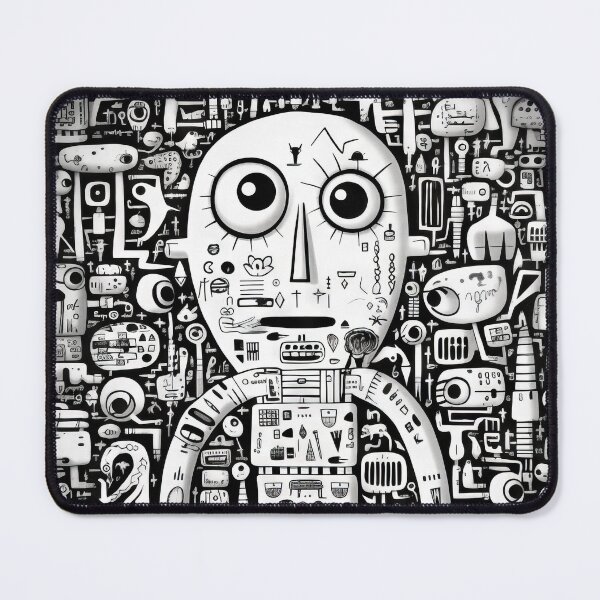Item preview, Curved Fantasies: Black and White Pop-Art Adventures designed and sold by Piotrek0001.