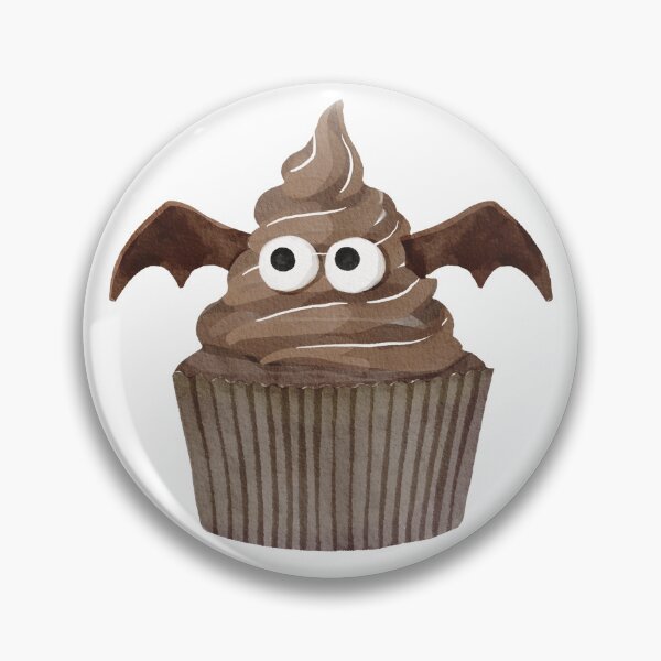 Item preview, Poop Bat Cupcake  designed and sold by TheFullFantasy.