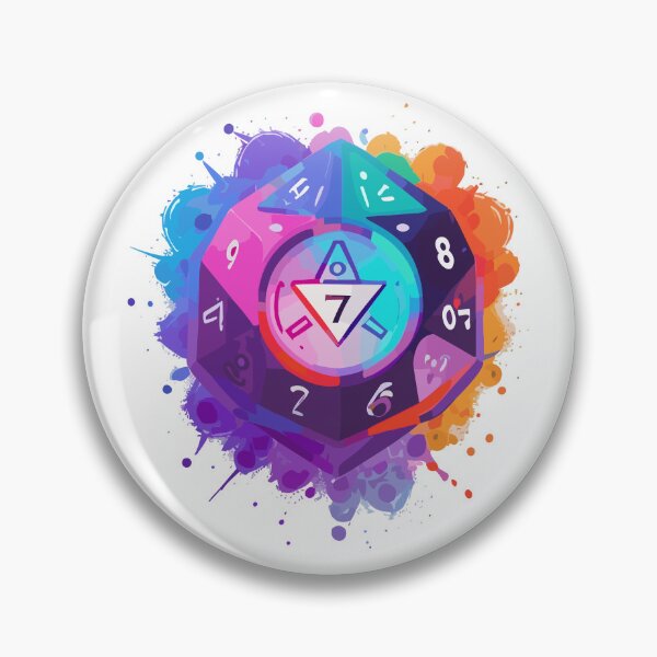Item preview, Colourful Dice Vector Pattern - Luckly number 7 designed and sold by ArtShedUK.