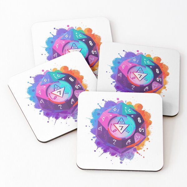 Item preview, Colourful Dice Vector Pattern - Luckly number 7 designed and sold by ArtShedUK.