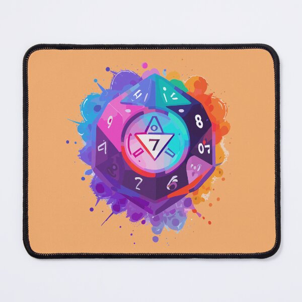 Item preview, Colourful Dice Vector Pattern - Luckly number 7 designed and sold by ArtShedUK.