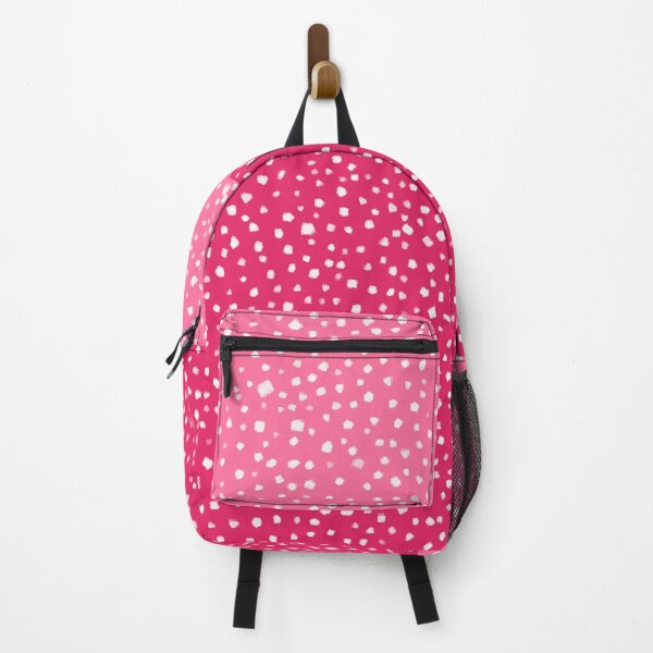 Item preview, Hot Pink Color Block Painted Smudge Dots Pattern designed and sold by kierkegaard.