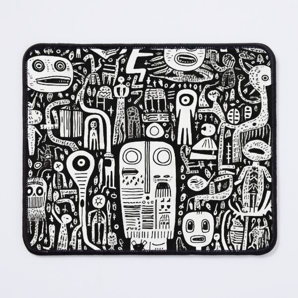 Item preview, Curved Fantasies: Black and White Pop-Art Adventures designed and sold by Piotrek0001.