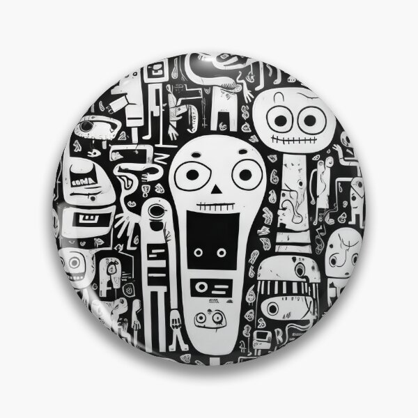 Item preview, Curved Fantasies: Black and White Pop-Art Adventures designed and sold by Piotrek0001.