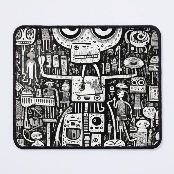 Item preview, Curved Fantasies: Black and White Pop-Art Adventures designed and sold by Piotrek0001.