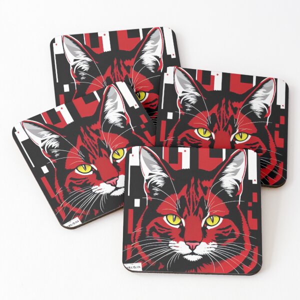Item preview, Cute colorful cat cats 4 designed and sold by RedWolfDisigne.