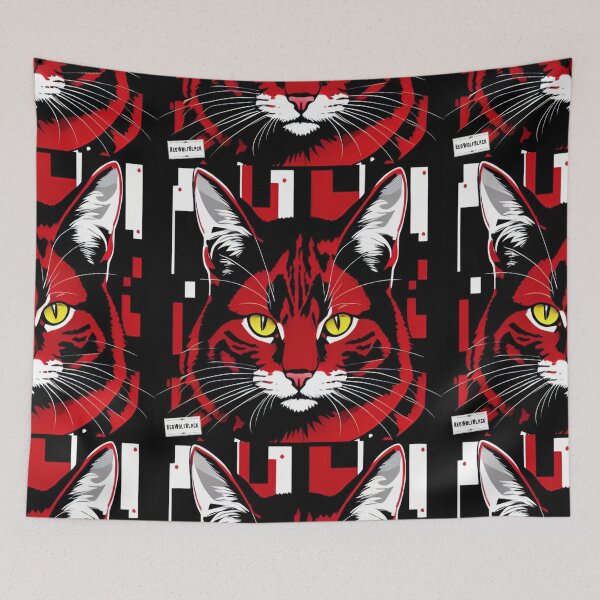 Item preview, Cute colorful cat cats 4 designed and sold by RedWolfDisigne.