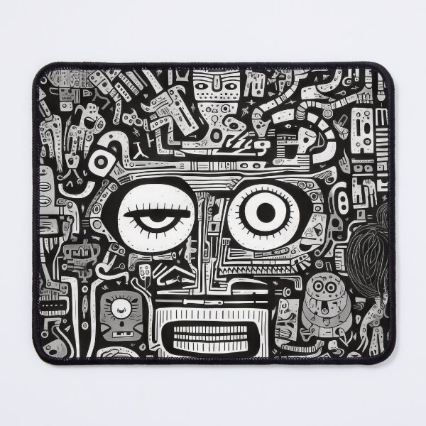 Item preview, Curved Fantasies: Black and White Pop-Art Adventures designed and sold by Piotrek0001.