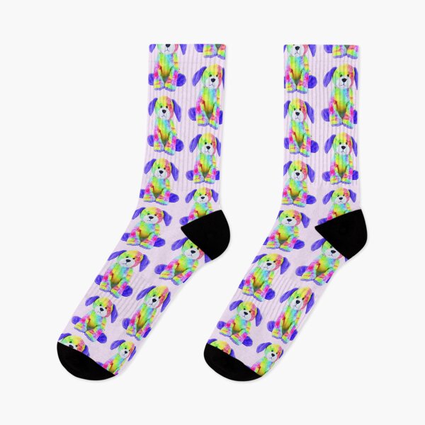 Item preview, Webkinz Rainbow Tie Dye Dog designed and sold by cyberstyle.