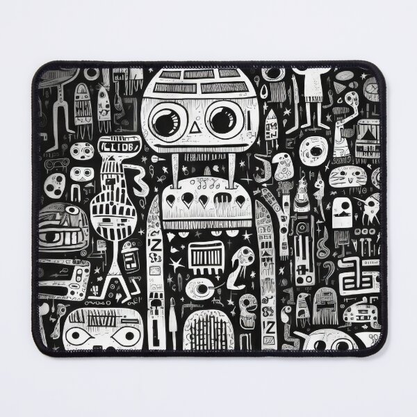 Item preview, Curved Fantasies: Black and White Pop-Art Adventures designed and sold by Piotrek0001.