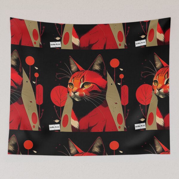 Item preview, Cute colorful cat cats 5 designed and sold by RedWolfDisigne.