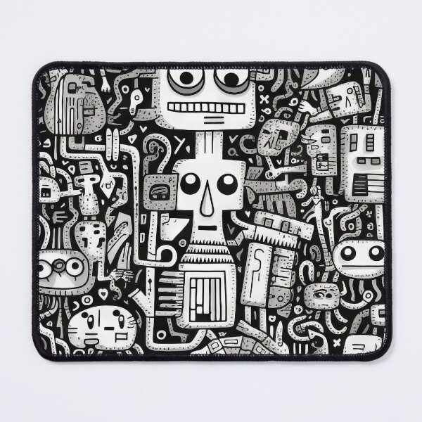 Item preview, Curved Fantasies: Black and White Pop-Art Adventures designed and sold by Piotrek0001.