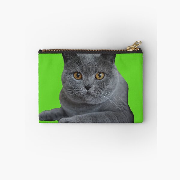 Item preview, Retrato de perfil de la cara del gato británico de pelo corto azul designed and sold by Croneda.