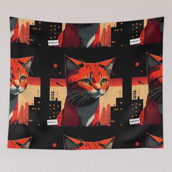 Item preview, Cute colorful cat cats 6 designed and sold by RedWolfDisigne.