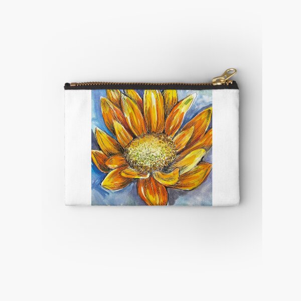 Item preview, Sunflower, daisy, yellow flower, lotus watercolor original painting sticker, cup, bag flower lover gifts designed and sold by Paintingladycat.