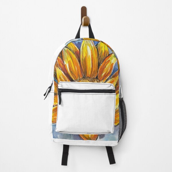 Item preview, Sunflower, daisy, yellow flower, lotus watercolor original painting sticker, cup, bag flower lover gifts designed and sold by Paintingladycat.