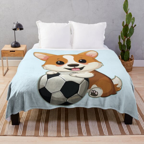 Item preview, Corgi Dog with Soccer Ball designed and sold by Numero14.