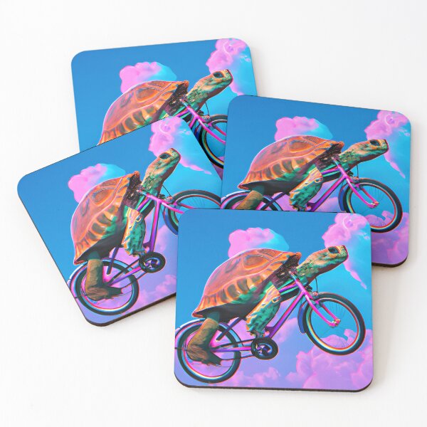 Item preview, Just a turtle riding a bicycle in the sky designed and sold by MikoMate.