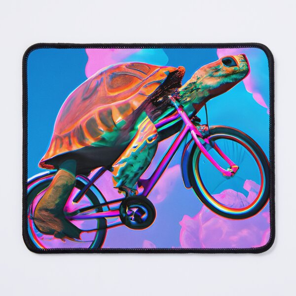 Item preview, Just a turtle riding a bicycle in the sky designed and sold by MikoMate.