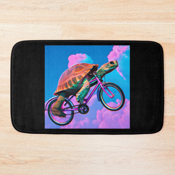 Item preview, Just a turtle riding a bicycle in the sky designed and sold by MikoMate.