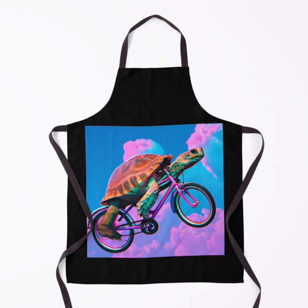Item preview, Just a turtle riding a bicycle in the sky designed and sold by MikoMate.