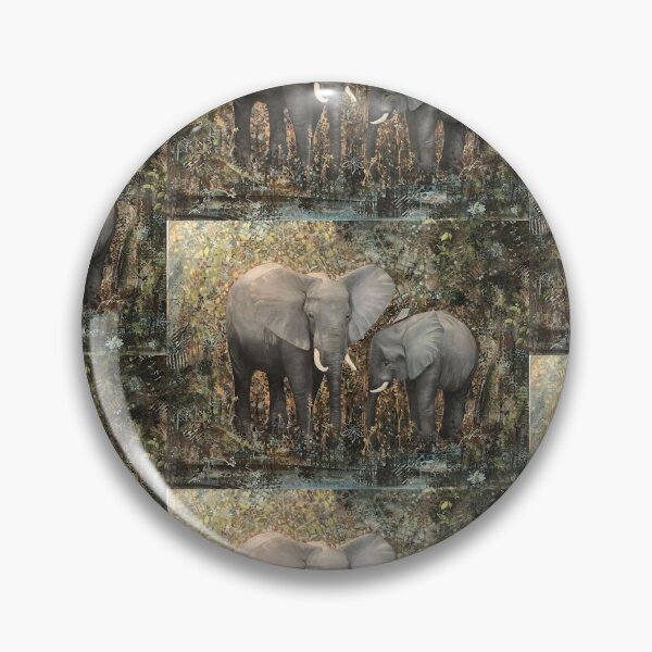 Item preview, Two Elephants designed and sold by claudine4art.
