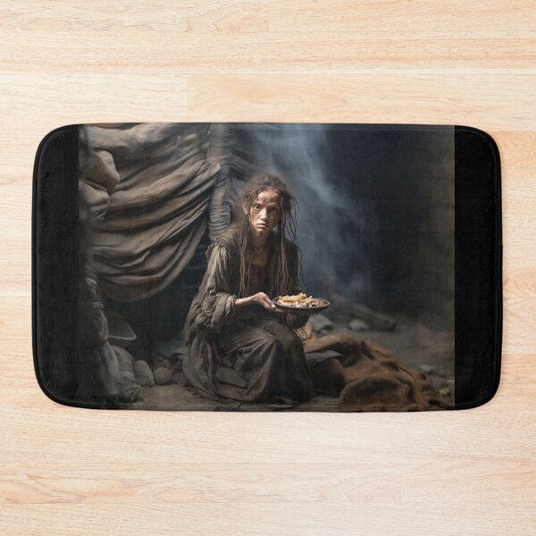 Item preview, Starving Skinny Beggar Girl # 1 designed and sold by Demonik-Art.