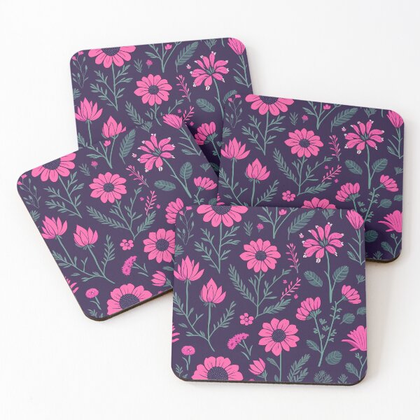 Item preview, Vintage Bold Pink Floral Pattern  designed and sold by aylastyle.