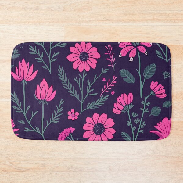 Item preview, Vintage Bold Pink Floral Pattern  designed and sold by aylastyle.