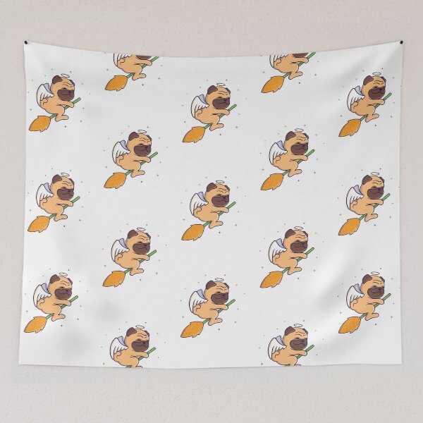 Item preview, Cute Angel Pug  designed and sold by khachiche.