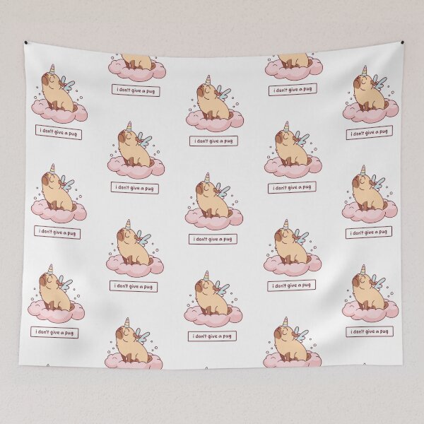 Item preview, Cute Angel Pug  designed and sold by khachiche.
