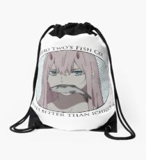 Zero Twos Fish Co. - "Tastes better than ichigo!" Drawstring Bag