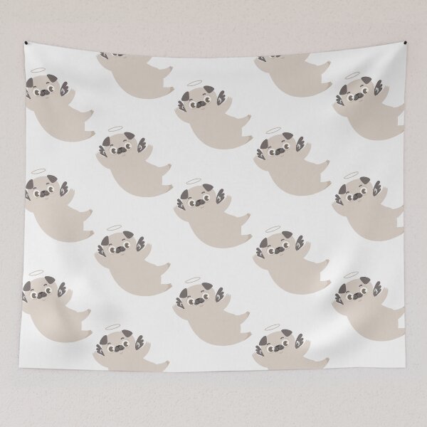 Item preview, Cute Angel Pug  designed and sold by khachiche.