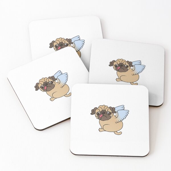Item preview, Cute Angel Pug  designed and sold by khachiche.
