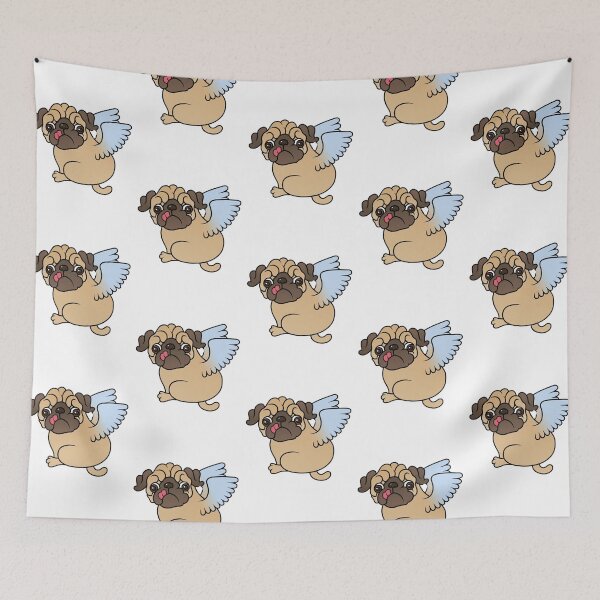 Item preview, Cute Angel Pug  designed and sold by khachiche.