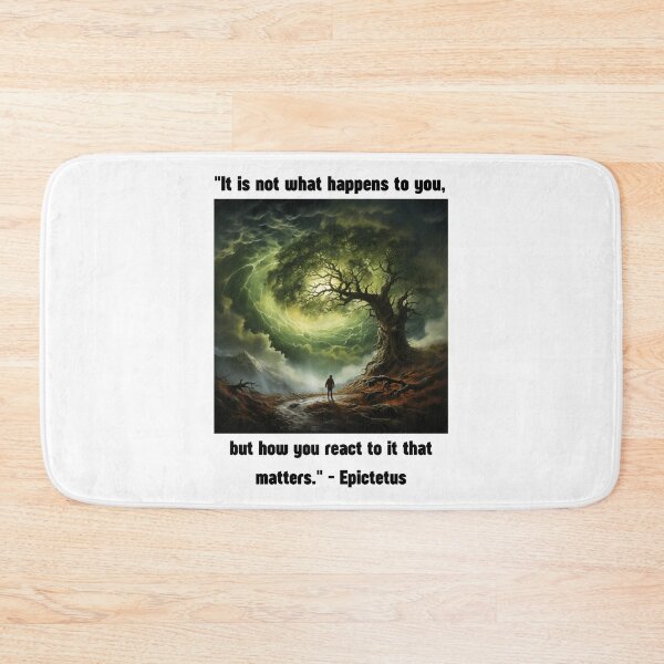 Item preview, "It is not what happens to you, but how you react to it that matters." - Epictetus designed and sold by STO1KA.