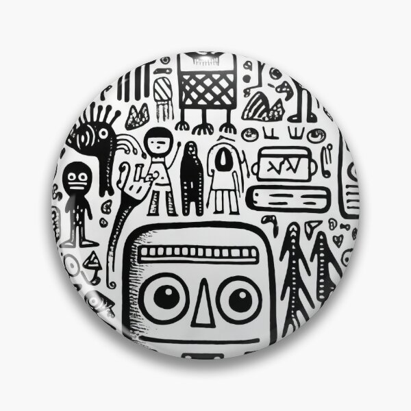 Item preview, Curved Fantasies: Black and White Pop-Art Adventures designed and sold by Piotrek0001.