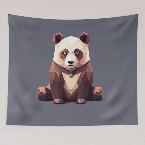 Artikelvorschau, Brauner Panda entworfen und verkauft von PolygonXYZ.