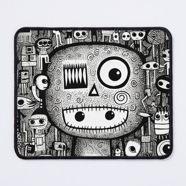 Item preview, Curved Fantasies: Black and White Pop-Art Adventures designed and sold by Piotrek0001.