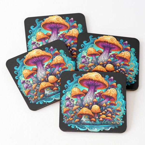 Item preview, Trippy mushrooms - Psychedelic Mushroom Graphic designed and sold by masatomio.