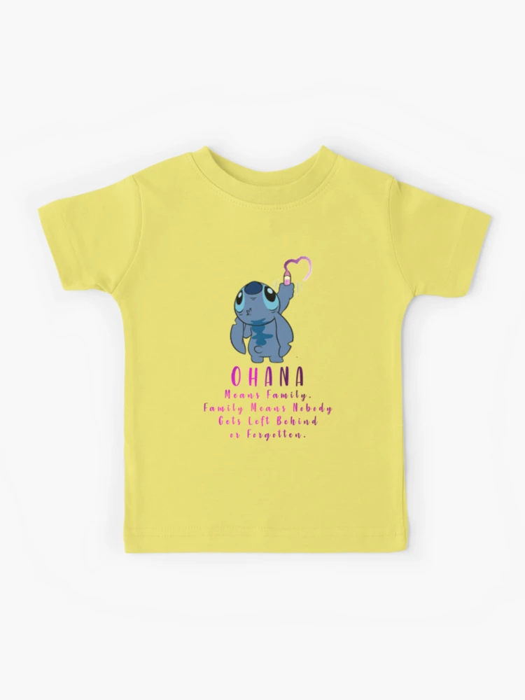 Lilo and Stitch Ohana Kids T-Shirt for Sale by sarahxxdll