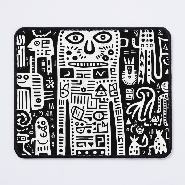 Item preview, Curved Fantasies: Black and White Pop-Art Adventures designed and sold by Piotrek0001.