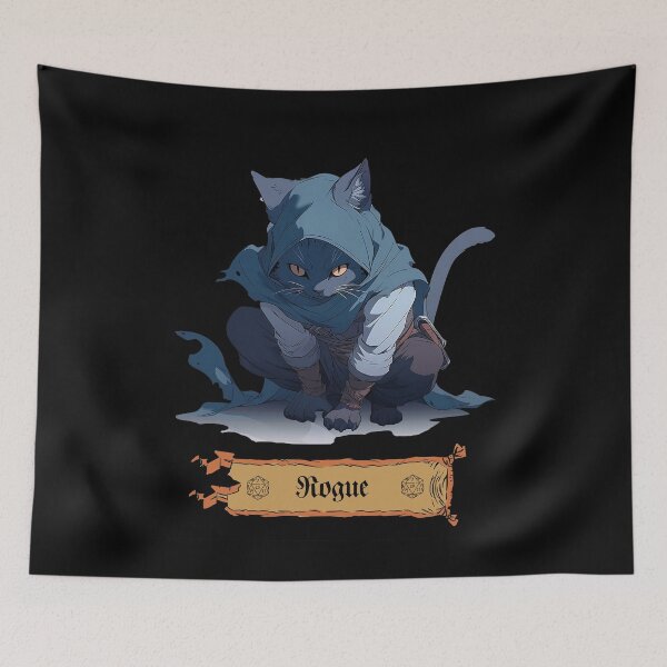 Item preview, Stealthy Cat: The Feline Rogue - RPG Character designed and sold by Zanda-Nerd-Shop.