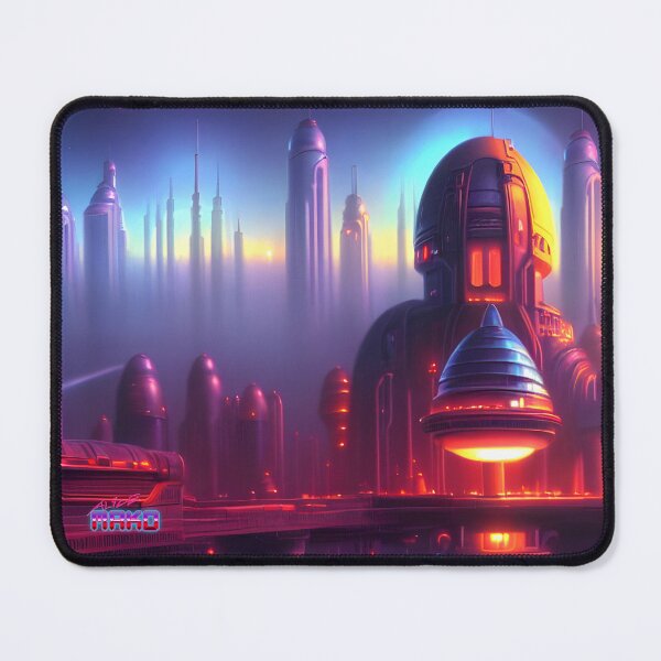 Item preview, Retro Scifi Skyline Deco CCXV designed and sold by AliceMako.
