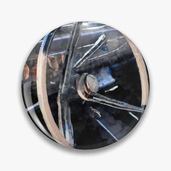 Item preview, Steering wheel of retro car watercolor  designed and sold by Kate1art.