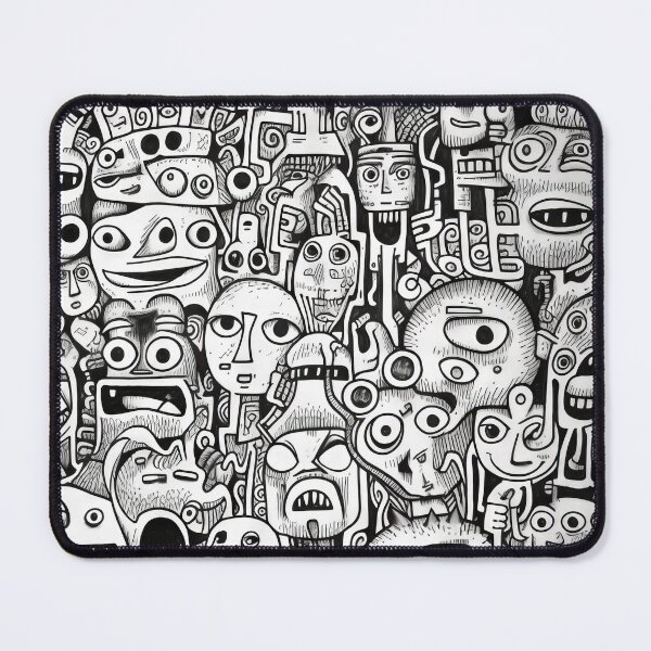 Item preview, Curved Fantasies: Black and White Pop-Art Adventures designed and sold by Piotrek0001.