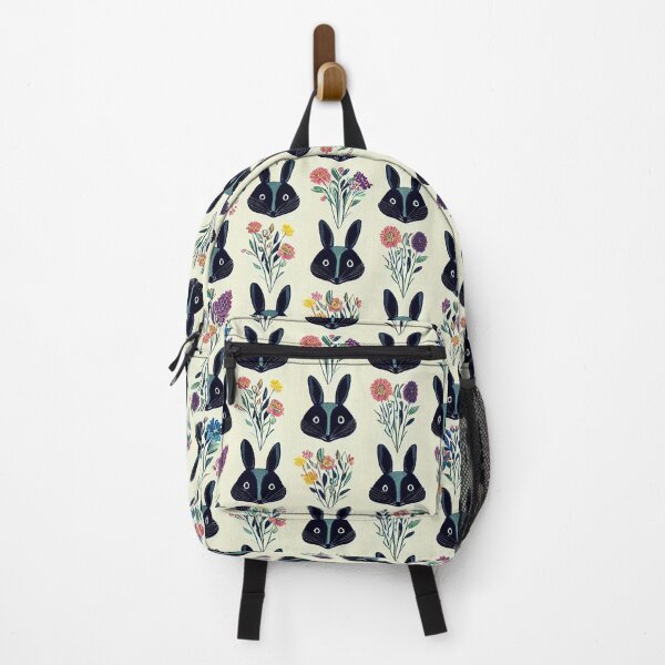 Item preview, Black Bunny Wabbits and Flowers designed and sold by marialindemann.