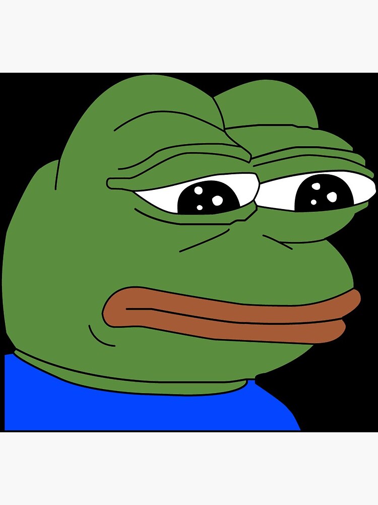  Sad  Pepe  The Frog  Sticker by Rcwhiteky Redbubble