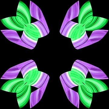 Artwork thumbnail, purple flower pattern by Meo Design